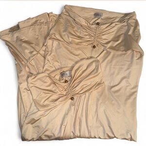 Oh Polly Slinky Jersey Hardware Detail Set in Buttercream